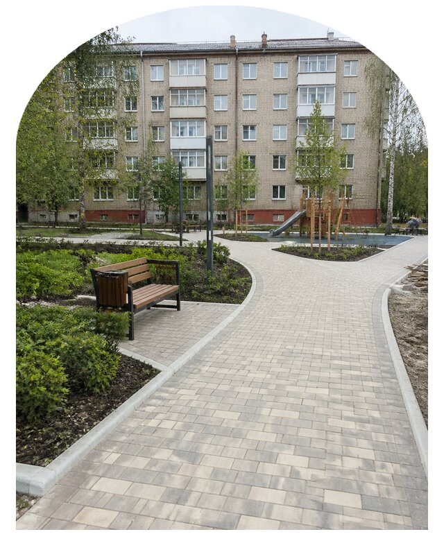 Благоустройство двора МКД под ключ в Карасуке от 253925 р. | Метпроект-Кск